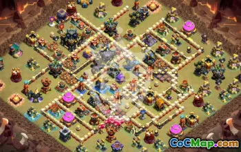 town hall 17, trophy/war base layout #45882