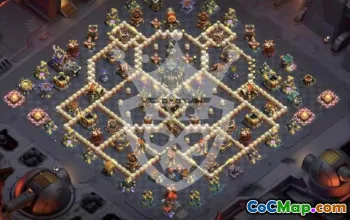 town hall 17, trophy/war base layout #45886