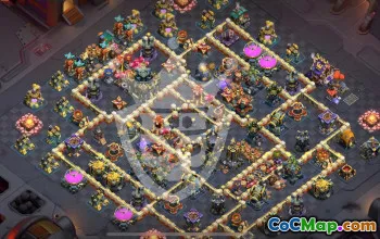 town hall 17, trophy/war base layout #45900