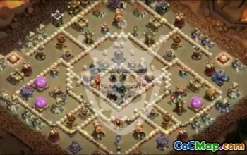 town hall 17, trophy/war base layout #45954