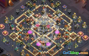 town hall 17, trophy/war base layout #45961