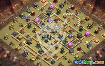 town hall 17, trophy/war base layout #45972