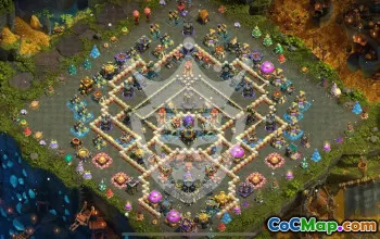 town hall 17, trophy/war base layout #45996