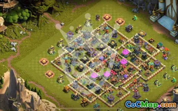 town hall 17, trophy/war base layout #46065