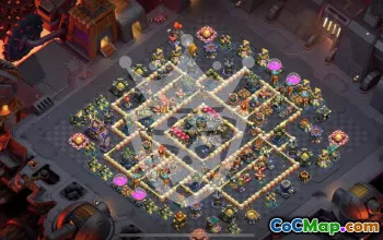 town hall 17, trophy/war base layout #46068