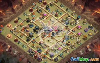 Top TH17 Clash of Clans Base Layouts & Maps #46078