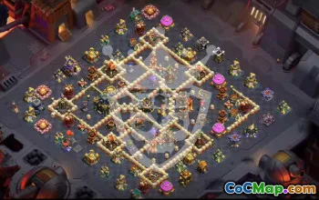 town hall 17, trophy/war base layout #46086