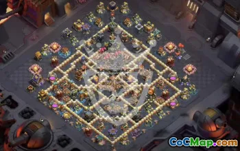 town hall 17, trophy/war base layout #46095