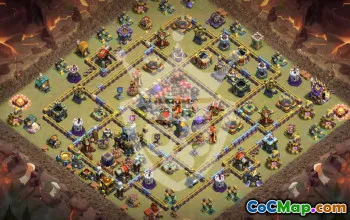 Copy Town Hall 17 Base Layout & Map #46156