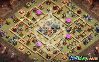 Copy Town Hall 17 Base Layouts & Maps #46162