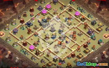 Top Copy Base Layout for Clash of Clans TH17 #46167