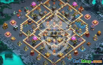 Best TH17 Clash of Clans Base Layouts with Links #46191