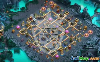 town hall 17, trophy/war base layout #46203