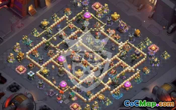 town hall 17, trophy/war base layout #46222