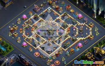 town hall 17, trophy/war base layout #46265