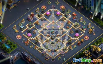 Top Copy Base Layout for Clash of Clans TH17 #46270