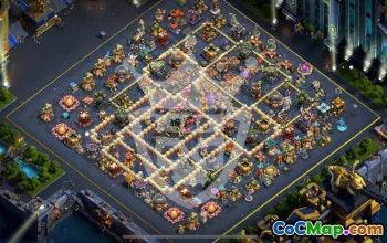 town hall 17, trophy/war base layout #46286