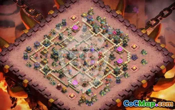 town hall 17, trophy/war base layout #46292
