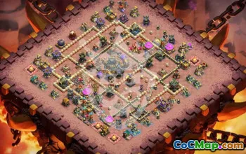 town hall 17, trophy/war base layout #46293