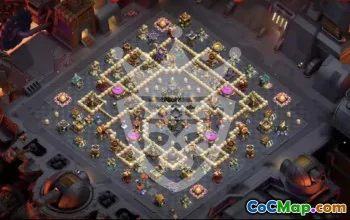 town hall 17, trophy/war base layout #46311