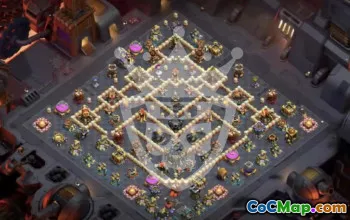 town hall 17, trophy/war base layout #46312