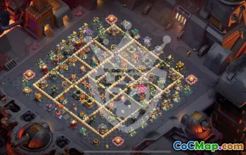 town hall 17, trophy/war base layout #46354