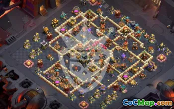town hall 17, trophy/war base layout #46357