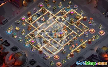 town hall 17, trophy/war base layout #46365