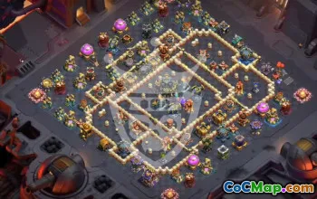 town hall 17, trophy/war base layout #46366
