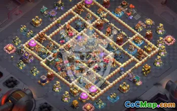 town hall 17, trophy/war base layout #46367