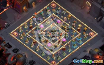Best Copy Base Layout for TH17 Clash of Clans #46374