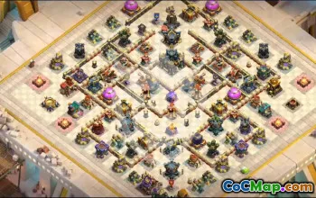 town hall 17, trophy/war base layout #46410