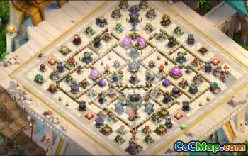 Top Copy Base Layout for Clash of Clans T17 #46412