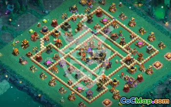 Top Copy Base Layouts for Town Hall 17 #46421