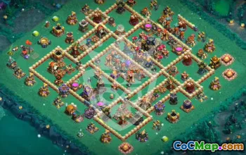 town hall 17, trophy/war base layout #46423