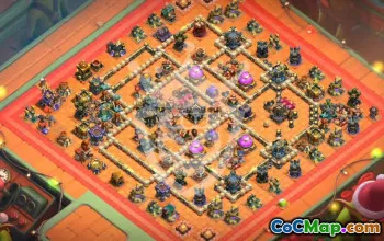 town hall 17, trophy/war base layout #46443