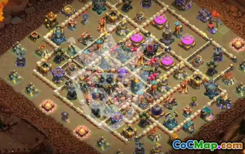 Top Town Hall 17 Base Layouts with Copy Link #46459