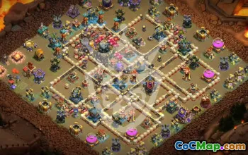 town hall 17, trophy/war base layout #46460