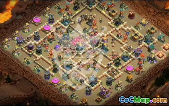 town hall 17, trophy/war base layout #46463