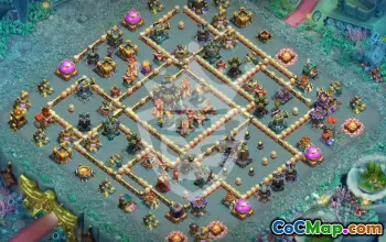 town hall 17, trophy/war base layout #46502