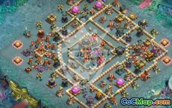 town hall 17, trophy/war base layout #46506