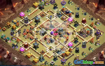 Top Copy Base Layouts for Town Hall 17 #46521