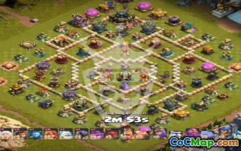 town hall 17, trophy/war base layout #46556