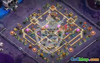 town hall 17, trophy/war base layout #46569