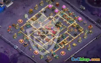 town hall 17, trophy/war base layout #46572