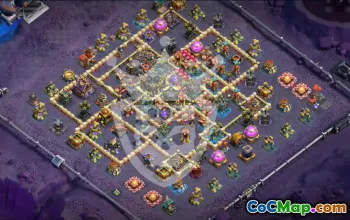town hall 17, trophy/war base layout #46573