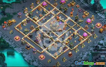 town hall 17, trophy/war base layout #46592