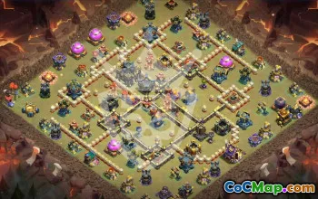 Copy Town Hall 17 Base Layouts with Links #46600