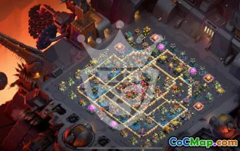 town hall 17, trophy/war base layout #46601