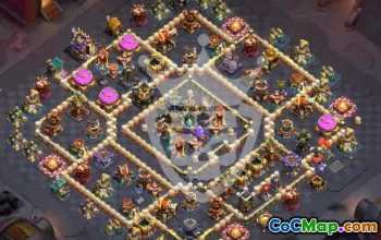 town hall 17, trophy/war base layout #46621